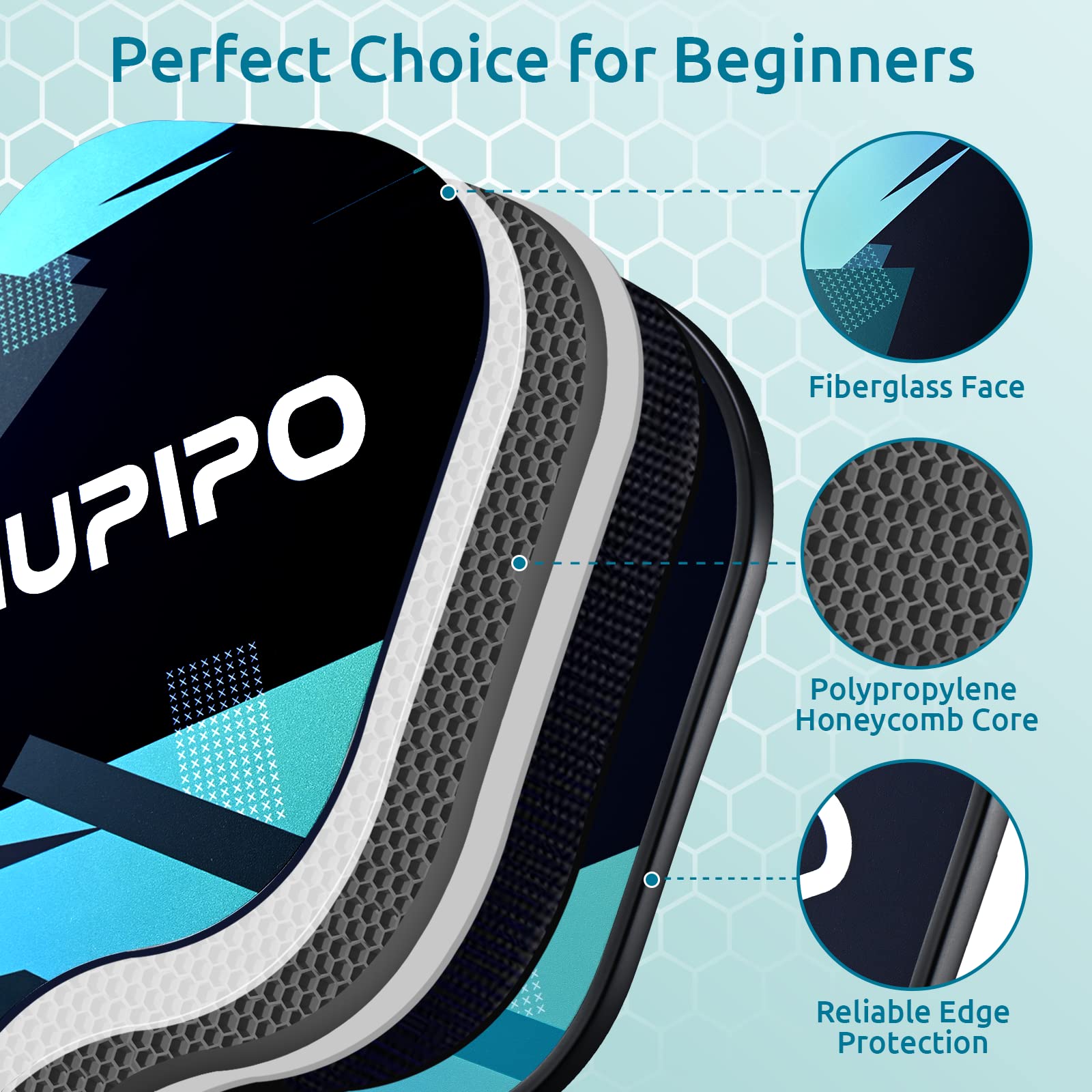 Amazon | niupipo ピックルボールパドル - 軽量ピックルボール
